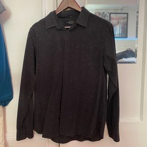 Allsaints Button Up Shirt Black